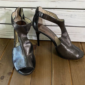 MICHAEL Kors Josie Zip Back Peep Toe Pumps 7